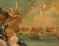 Buchholtz Heinrich Allegory of the Victory of the Russian Fleet over the Turks in the Turkish War of 1768-1774 - Hermitage